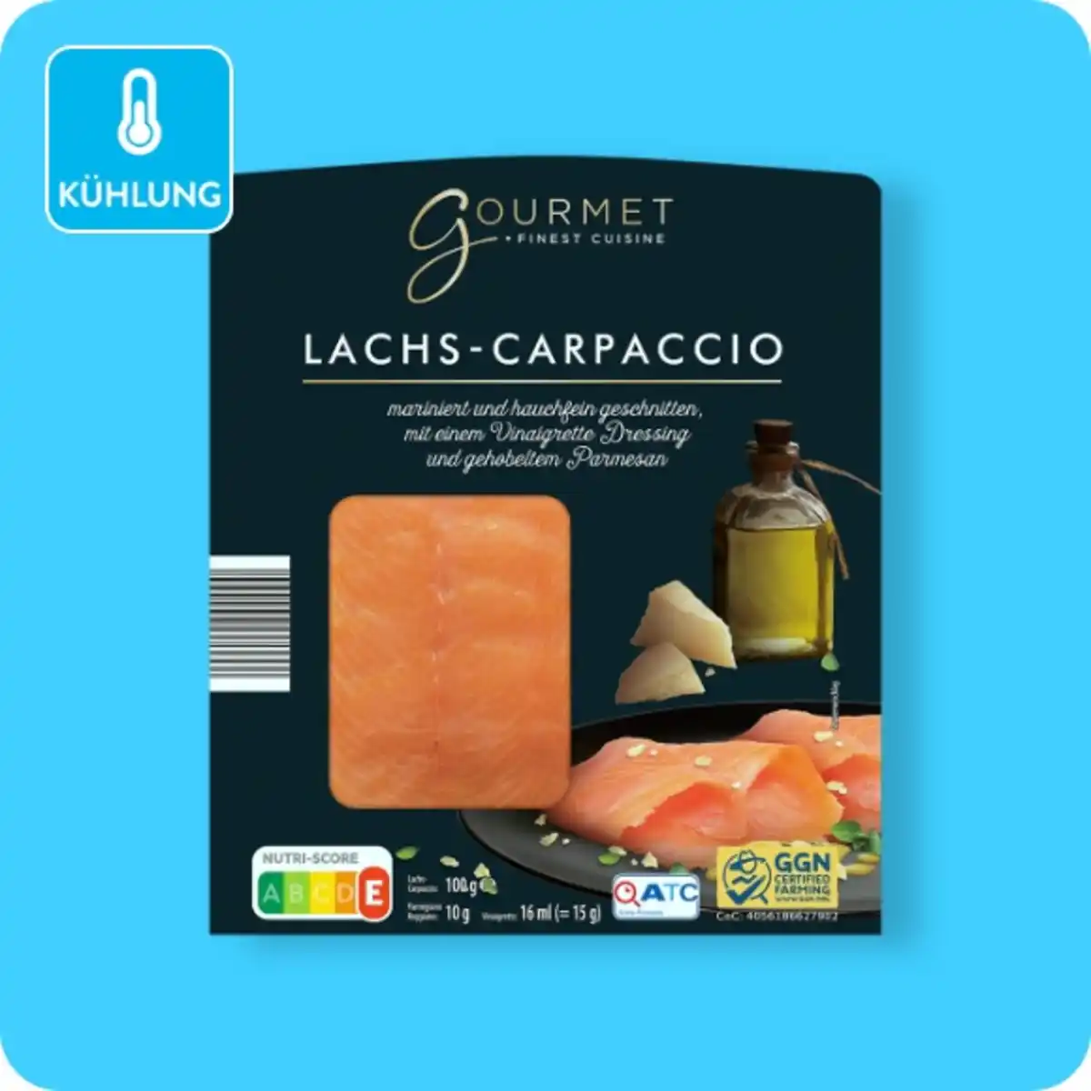 Bild 1 von GOURMET FINEST CUISINE Lachs-Carpaccio, Mariniert und hauchfein geschnitten