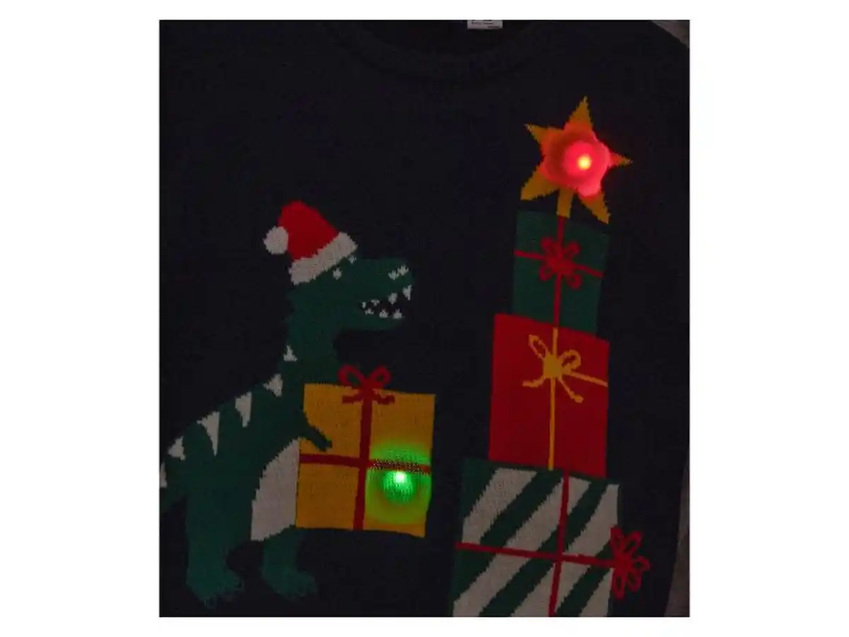 Bild 3 von lupilu® Kinder-Premium-Weihnachtspullover mit LED-Effekt und Musik / Kinder-Premium-Weihnachtspullover mit LED-Effekt