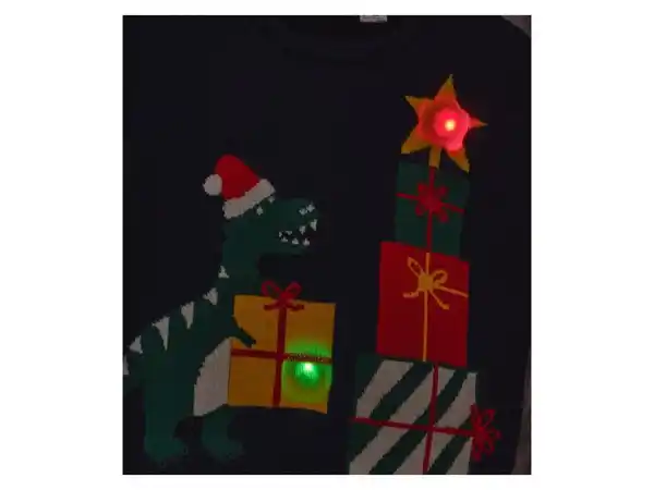 Bild 3 von lupilu® Kinder-Premium-Weihnachtspullover mit LED-Effekt und Musik / Kinder-Premium-Weihnachtspullover mit LED-Effekt