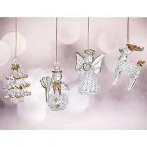 Bella Casa Glas-Weihnachtshänger-Set