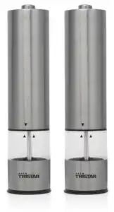 Tristar Elektrische Pfeffer- /Salzmühle PD-8880 edelstahl 2er Set