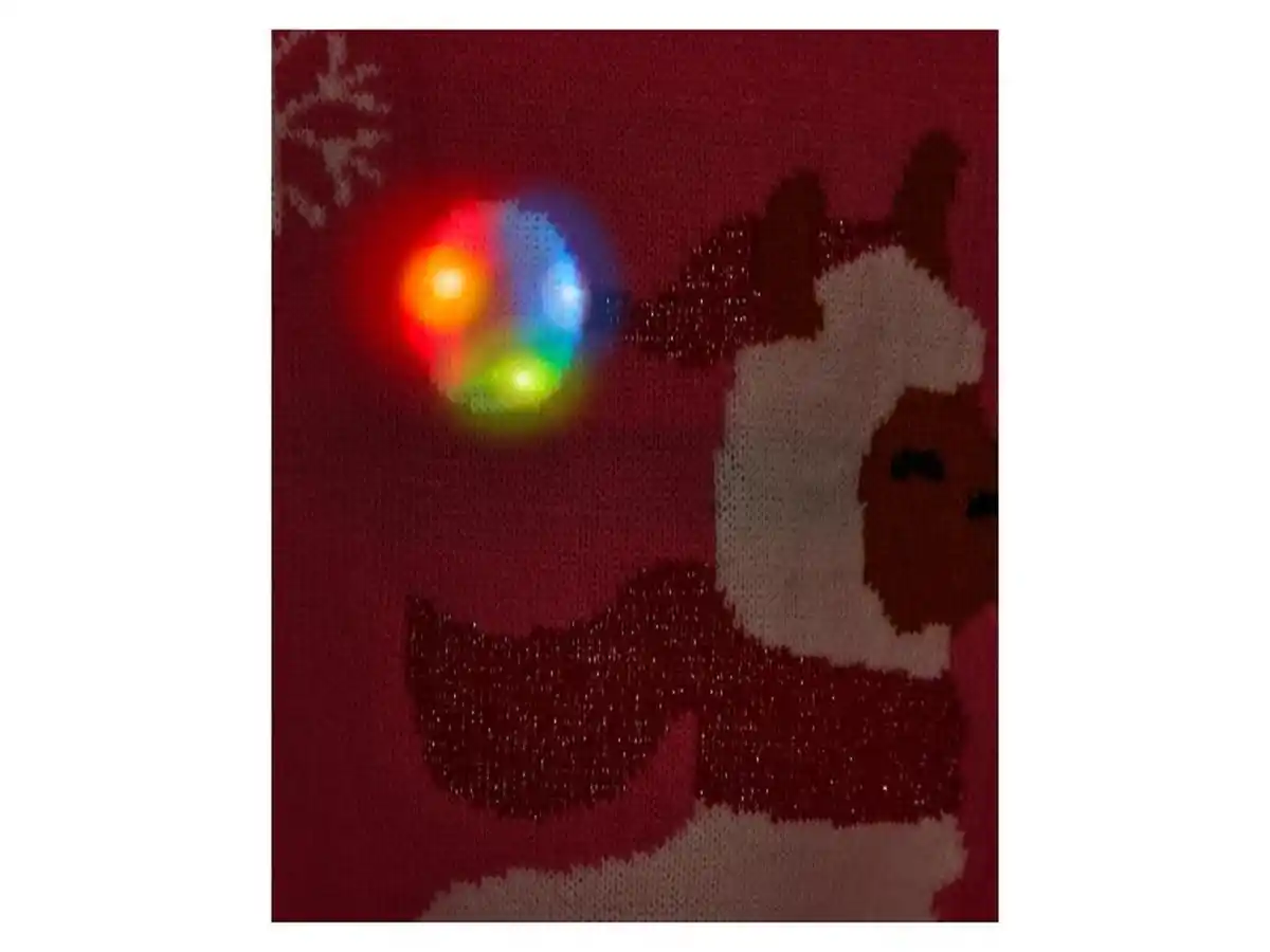 Bild 3 von lupilu® Kinder Weihnachtspullover mit LED-Effekt