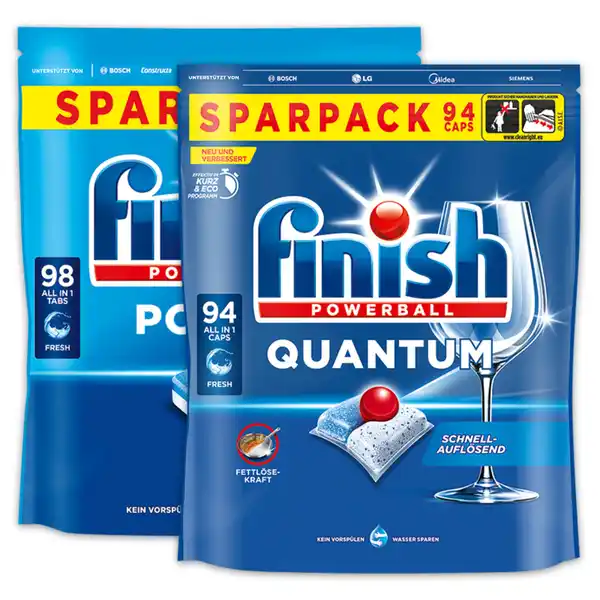 Bild 1 von Finish All in 1 Spülmaschinen Caps / Tabs