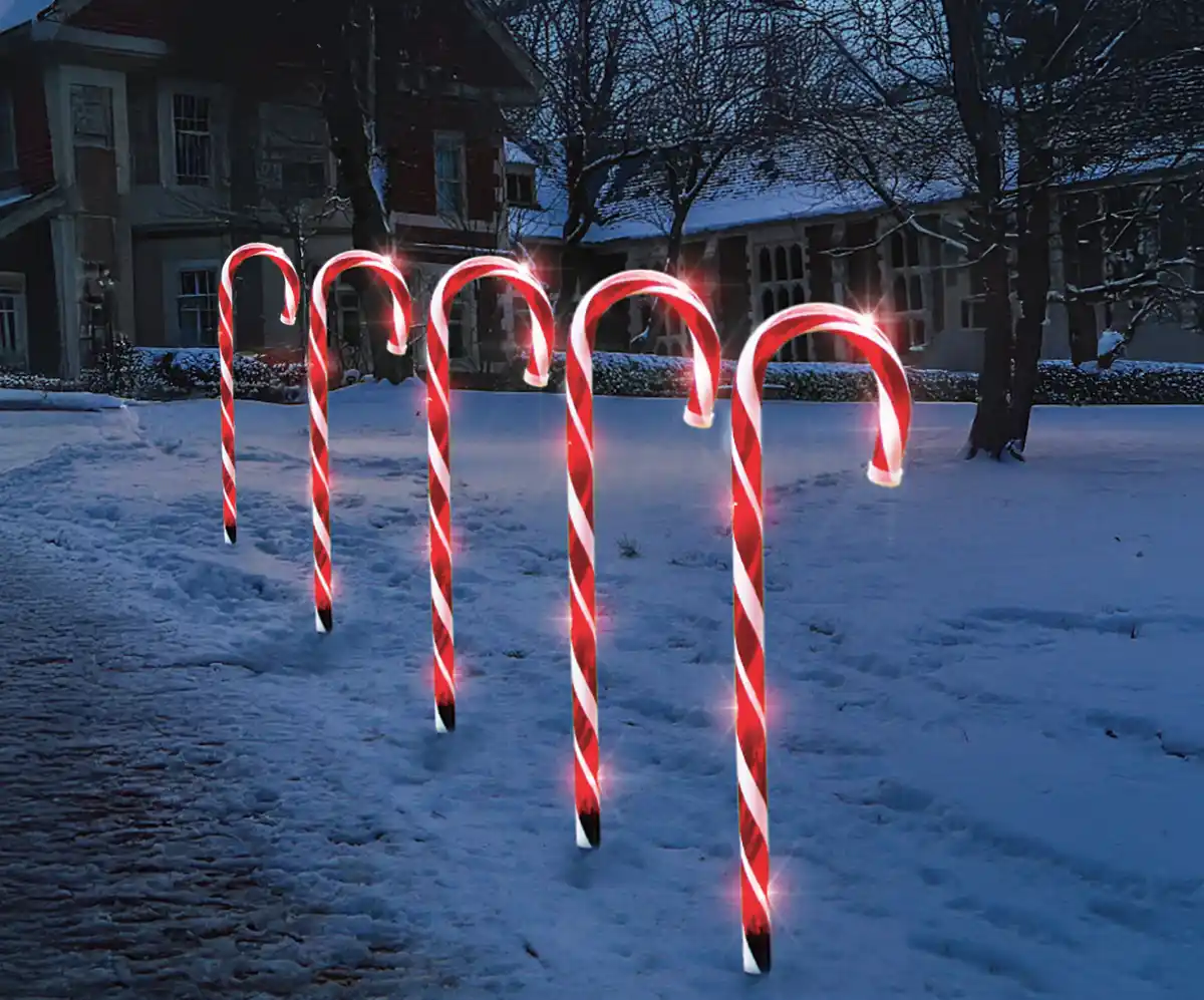 Bild 1 von Gartenst Zuckerstangen 40LED 62cm T 3xAA 4erSet