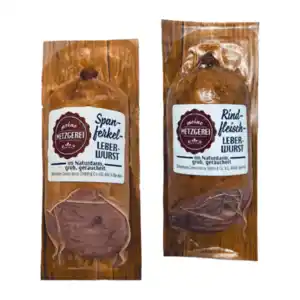 MEINE METZGEREI Spanferkel- / Rindfleischleberwurst 150g