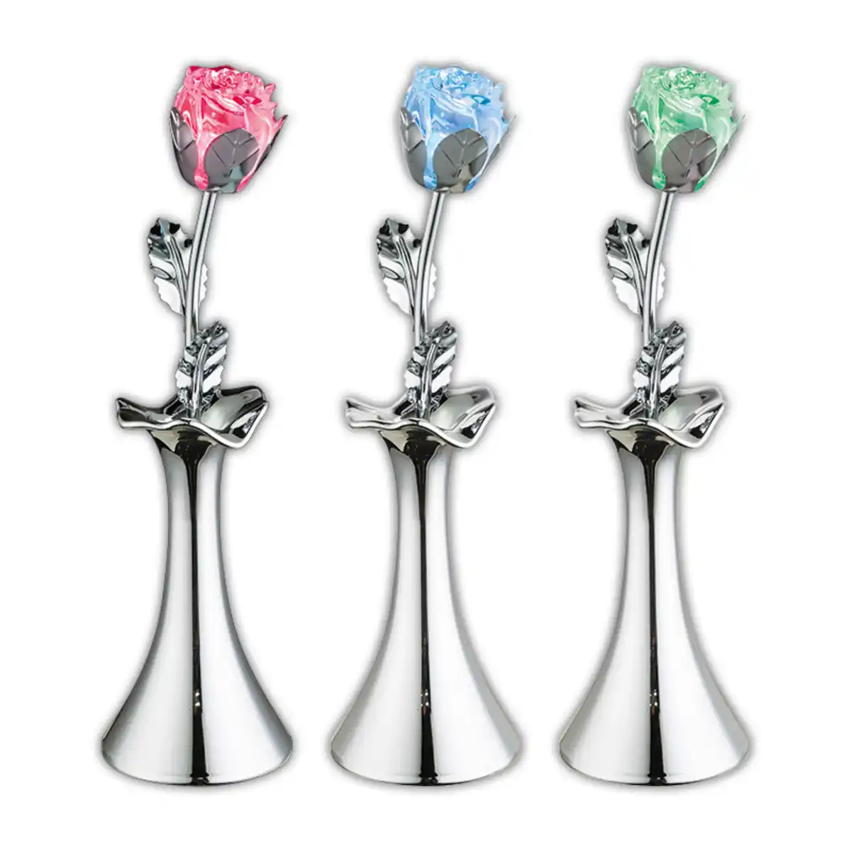 Bild 2 von I-Glow LED-Rose mit Vase