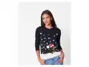 Bild 2 von esmara® Damen Weihnachtspullover mit LED-Effekt / Weihnachtspullover mit Musik / Weihnachtspullover