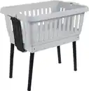 Bild 1 von Tontarelli Wäschekorb mit ausklappbaren Beinen Amico 50 L hellgrau