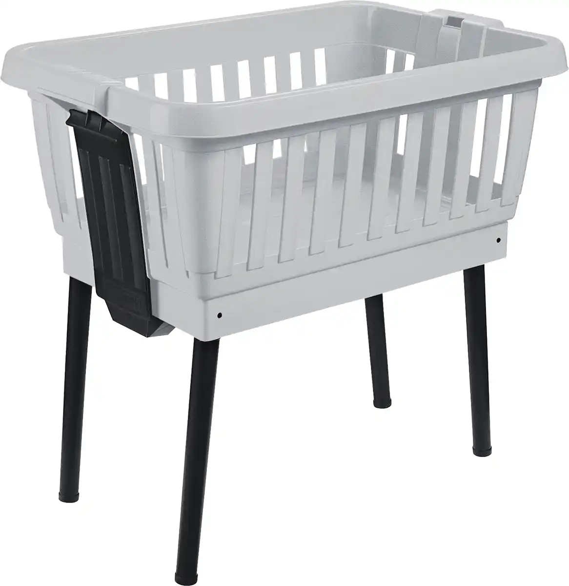 Bild 1 von Tontarelli Wäschekorb mit ausklappbaren Beinen Amico 50 L hellgrau