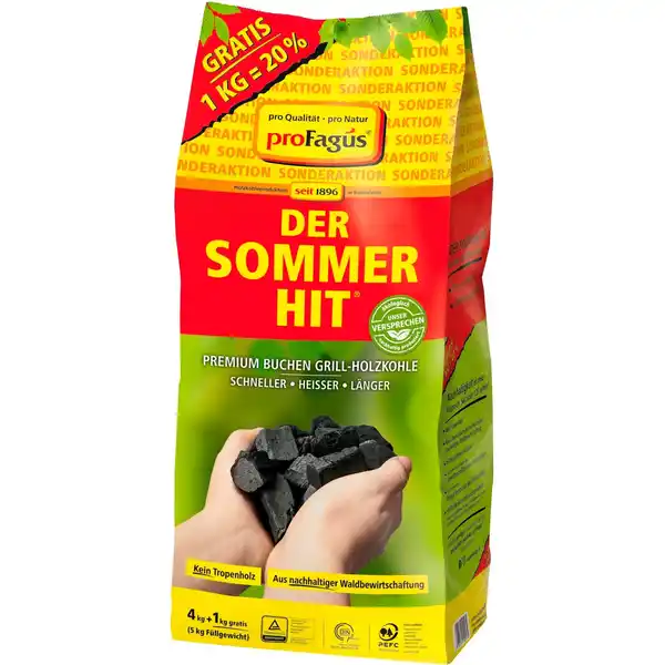 Bild 1 von Holzkohle, 4 kg + 1 kg Gratis