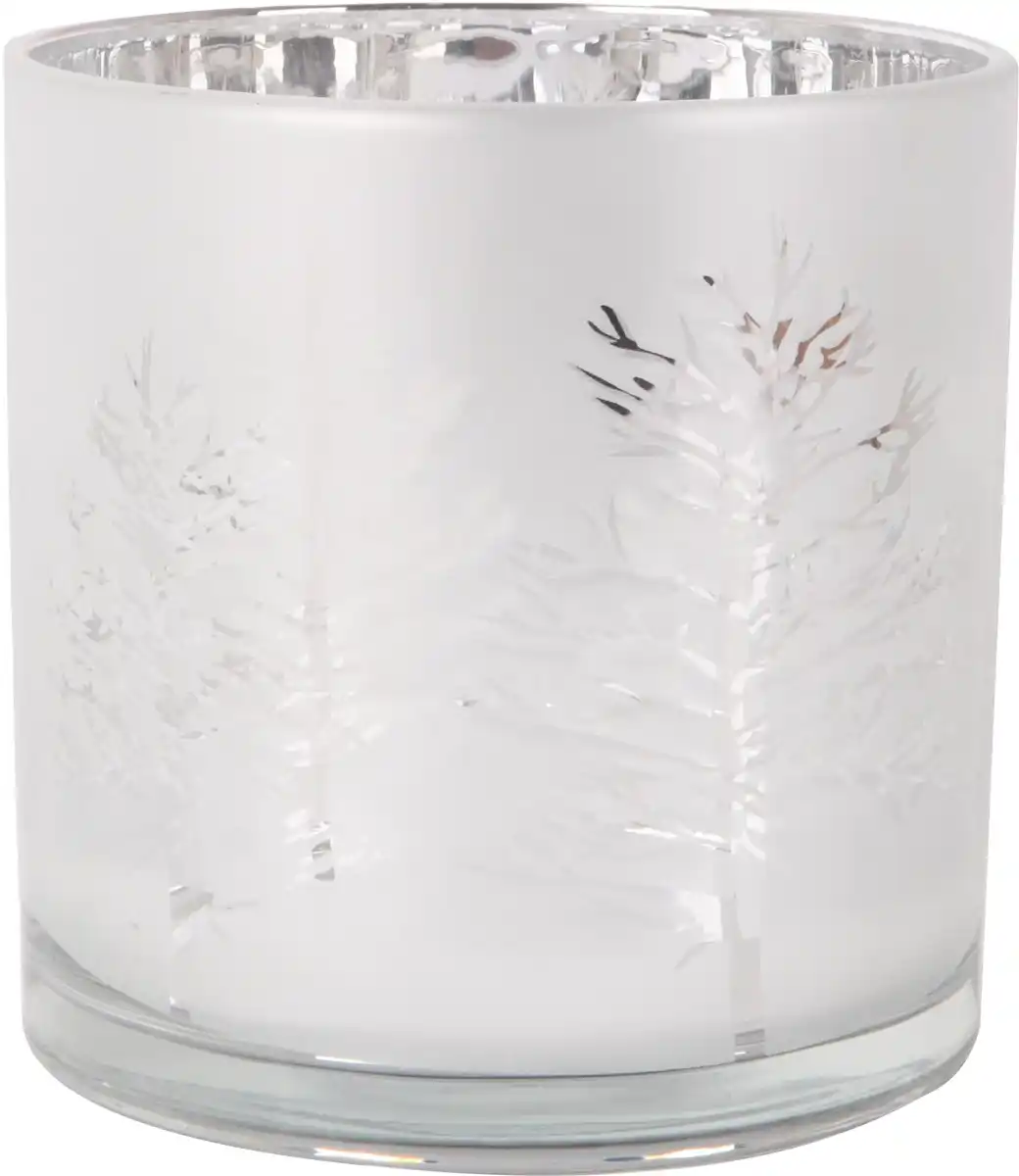 Bild 1 von Windlicht Baum Glas Ø 15 x 15 cm silber weiß
