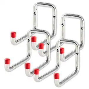 Kraft Werkzeuge Wandhaken doppelt abgewinkelt 4er-Set