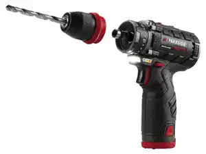 PARKSIDE PERFORMANCE® 12 V Akku-Bohrschrauber-Starterset »PBSPA 12 E4«, mit Akkus und Ladegerät,  2 Ah