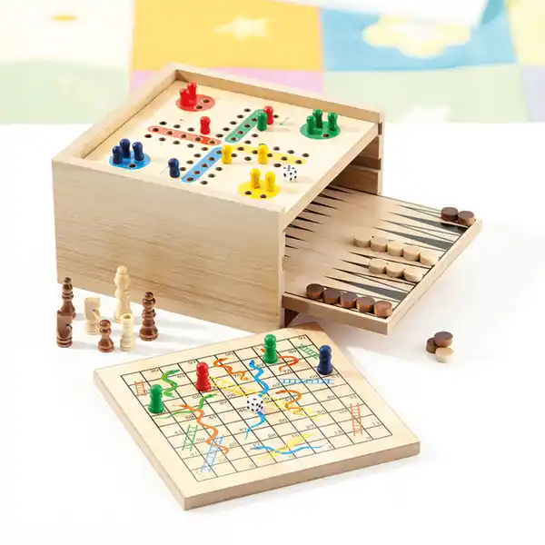 Bild 1 von Game Holz-Brettspiel 7in1