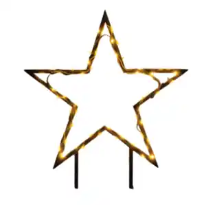 Gartenstecker Stern 31x5x1,3x31,5cm 100LED Timer