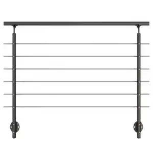 DOLLE Geländer-Komplettset, Alu anthrazit, 150 cm seitliche Befestigung