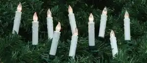 10 Baumkerzen 10LED 10xAAA