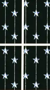 24er Sternen- Lichtervorhang 120x80cm
