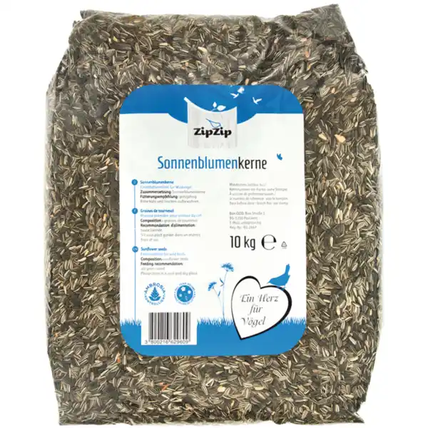 Bild 1 von Sonnenblumenkerne 10 kg – Natürliches Wildvogelfutter für das ganze Jahr