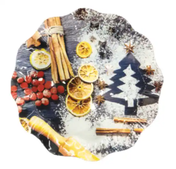 Bild 1 von WH Glasteller rund Weihnachtszauber ca.30cm