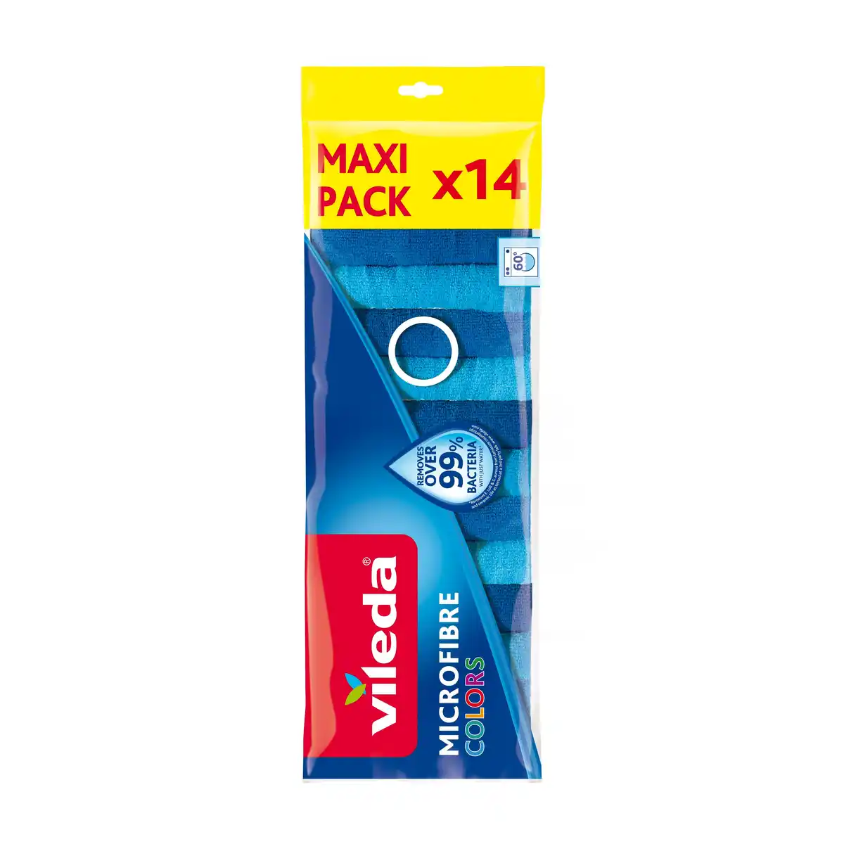 Bild 1 von Vileda Allzwecktuch Microfibre Colors Mikrofaser 30 x 30 cm blau- 14er Pack