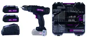 Gomag Akku-Schlagbohrschrauber-Set GO-CSK74/2 20 V Mobile Werkstatt 2 Akkus & Ladegerät