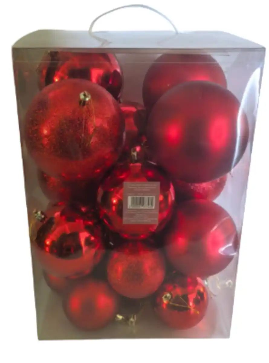 Bild 1 von Große Christbaumkugeln25er Pack rot