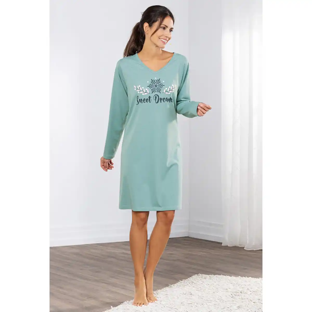 Bild 3 von Ellenor Langarm-Nachthemd