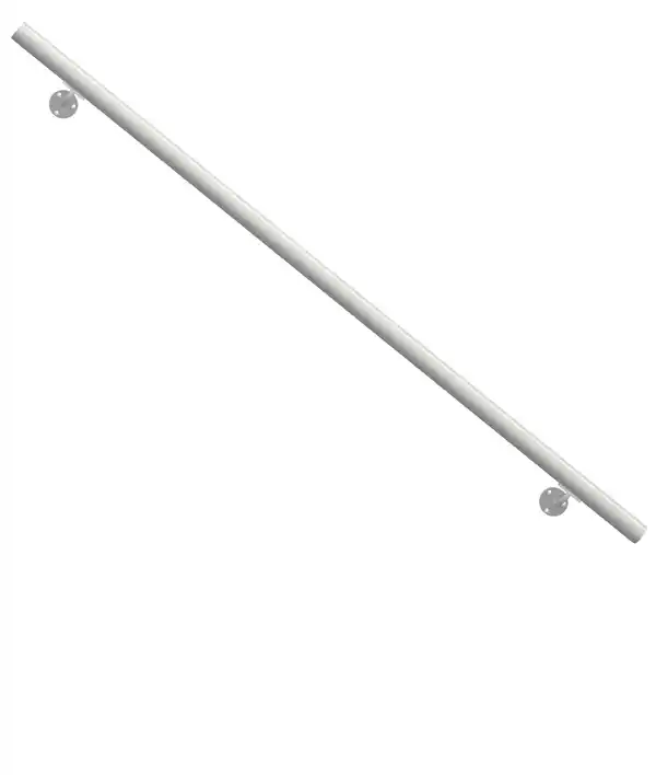 Bild 1 von DOLLE Handlauf-Set Aluminium weiß, 150 cm, Ø 40 mm