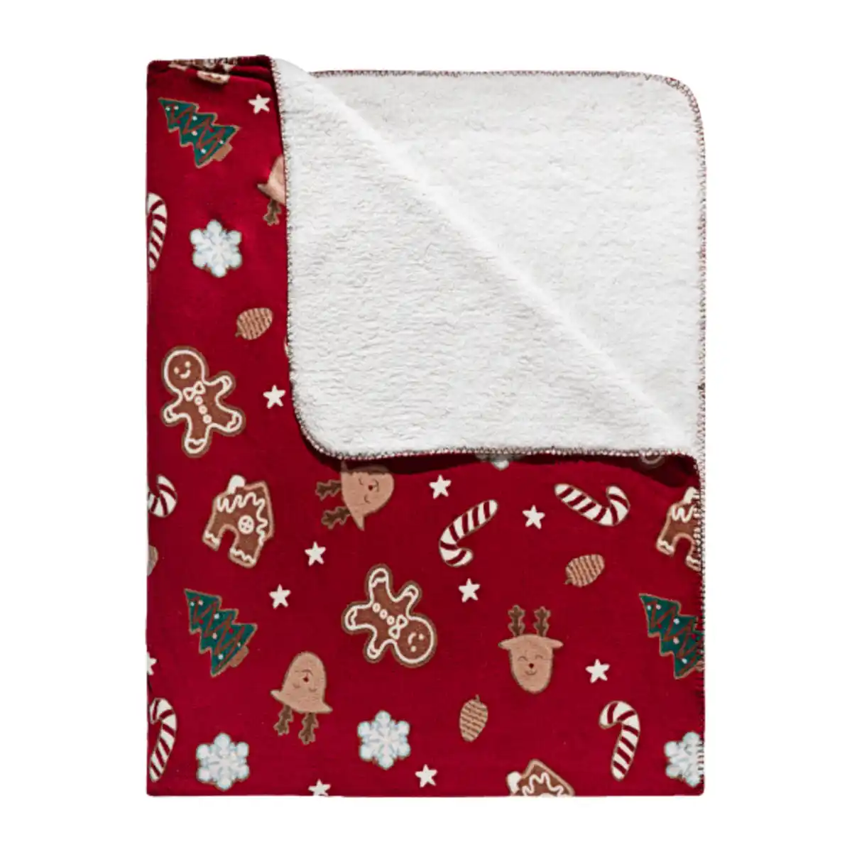 Bild 3 von HOME CREATION Fleece-Sherpa-Decke