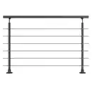 Bild 1 von DOLLE Geländer-Komplettset, Alu anthrazit, 150 cm Oberboden Montage