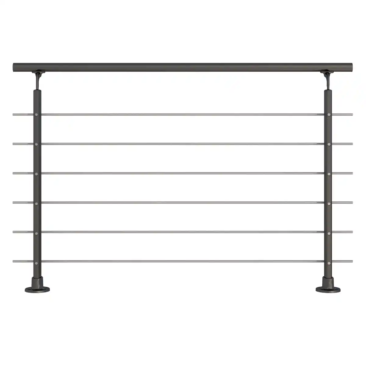 Bild 1 von DOLLE Geländer-Komplettset, Alu anthrazit, 150 cm Oberboden Montage