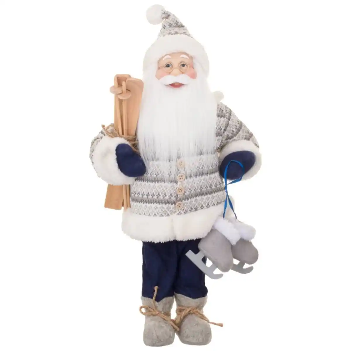 Bild 1 von Weihnachtsmann 45cm Farbe: Blau