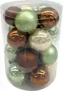 Bild 1 von TrendLine Weihnachtskugeln aus Glas Ø 6 cm grün espresso 20 Stück