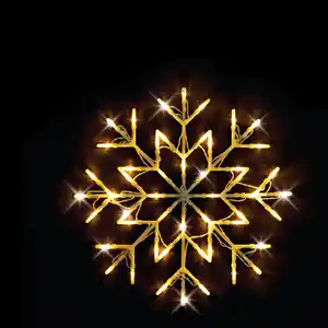 Schneeflocke Sil. 37Ø 50LEDs Timer 3xAA ne ww