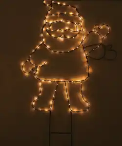 Gartenstecker WH Mann winkend 180 LED wwTimer IP44