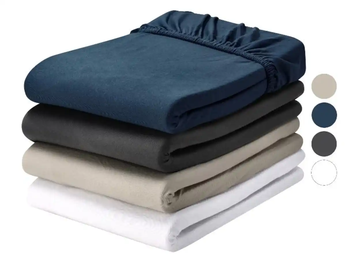 Bild 1 von LIVARNO® Jersey-Spannbettlaken, 90-100 x 200 cm
