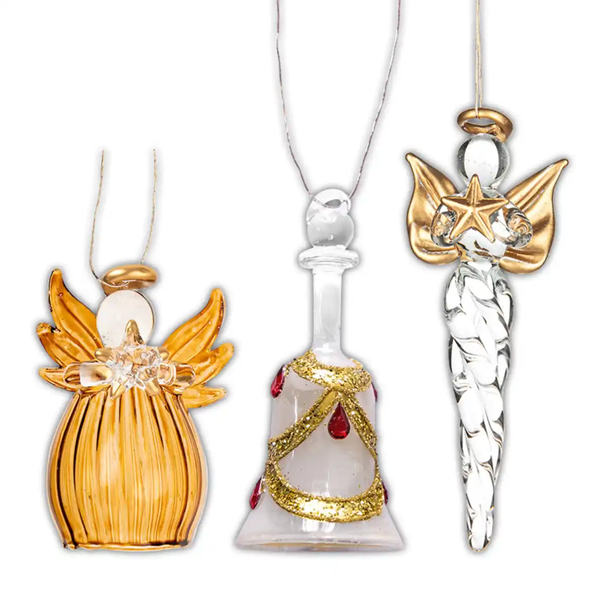 Bild 2 von Bella Casa Glas-Weihnachtshänger-Set