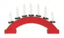 Bild 1 von Lichterbrücke rund 40x24cm 7LEDww T 2f sort 2xAANE Farbe: Rot