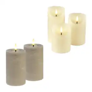 HOME CREATION LED-Echtwachskerzen