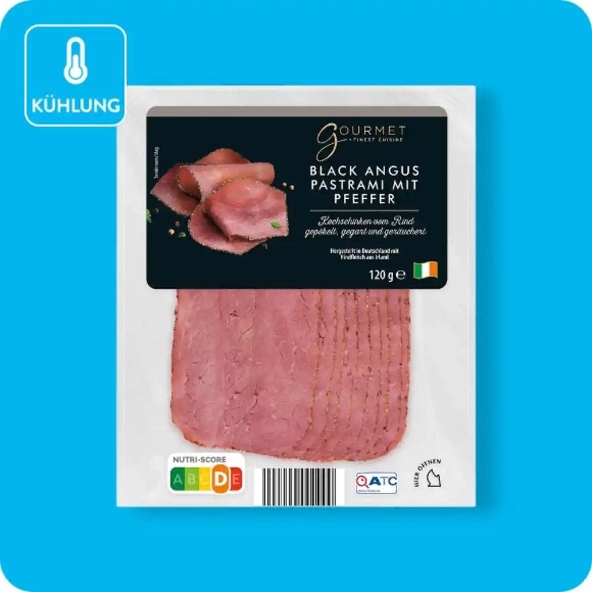 Bild 1 von GOURMET FINEST CUISINE Black Angus Pastrami, Mit Pfeffer oder mit Gewürzkruste