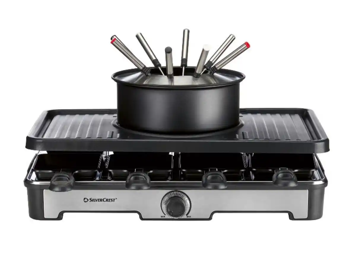 Bild 1 von SILVERCREST® Premium-Fondue-Raclettegrill-Kombination SRGF 1400 A3