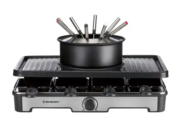 Bild 1 von SILVERCREST® Premium-Fondue-Raclettegrill-Kombination SRGF 1400 A3