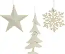 Bild 1 von Kaemingk Weihnachtsanhänger in weiß 10,5 cm