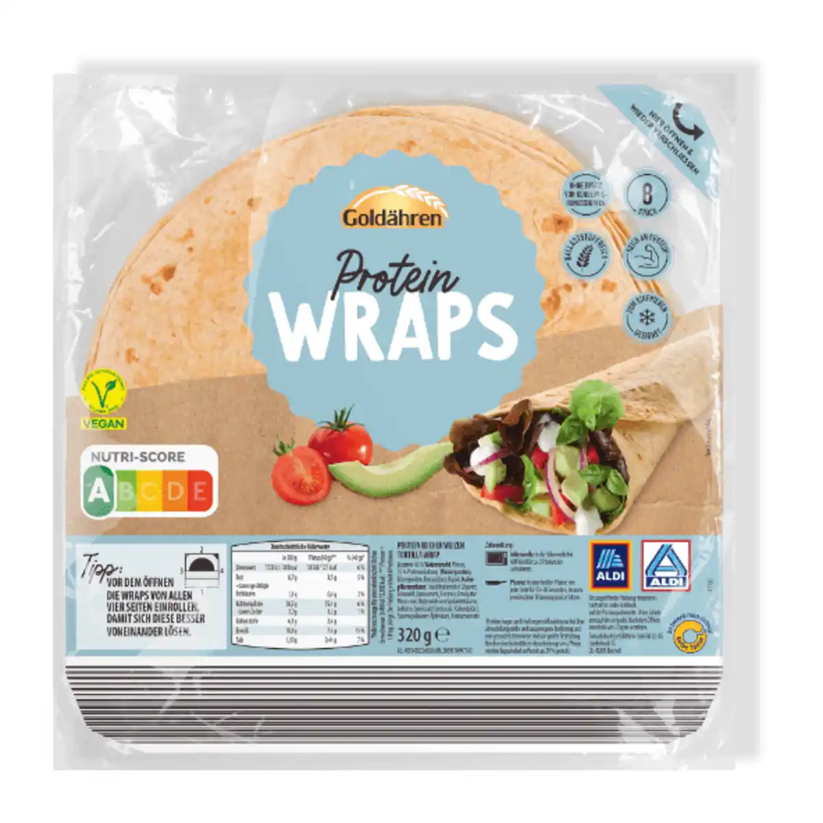 Bild 1 von GOLDÄHREN Protein-Wraps 320g