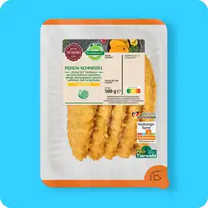 FAIR & GUT Putenschnitzel Wiener Art, Haltungsform 3²