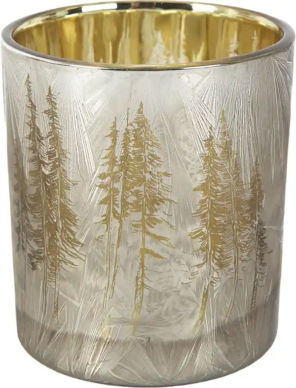 Bild 1 von TrendLine Kerzenhalter aus Glas Ø 7 x 8 cm silber-gold