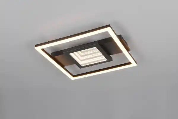 Bild 1 von Trio Leuchten LED Deckenleuchte Wheeler 16 W schwarz matt eckig