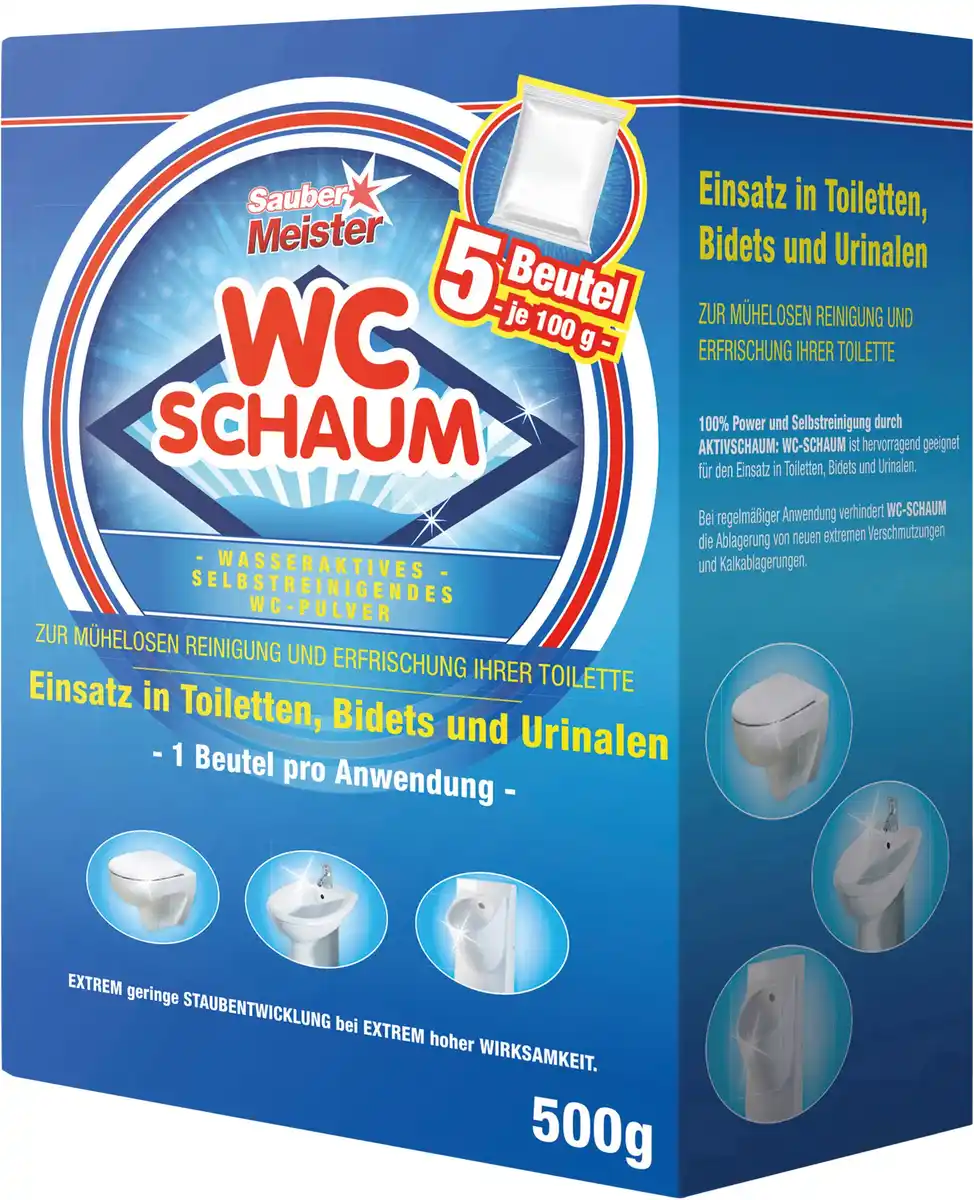 Bild 1 von Broszio Sauber Meister WC-Reinigungsschaum 5 x 100 g