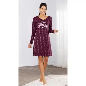 Ellenor Langarm-Nachthemd
